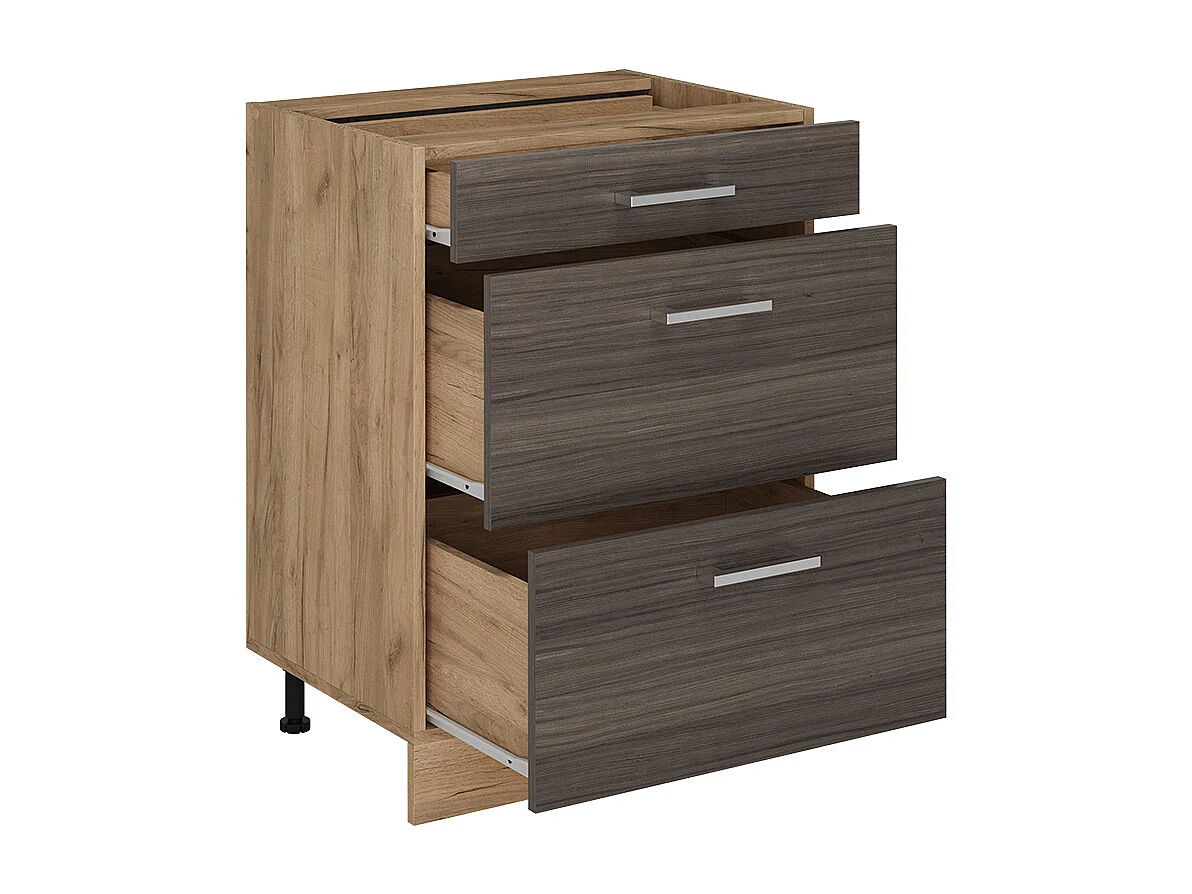 Mueble bajo de cocina gris noble 60x60x81.6 r-line