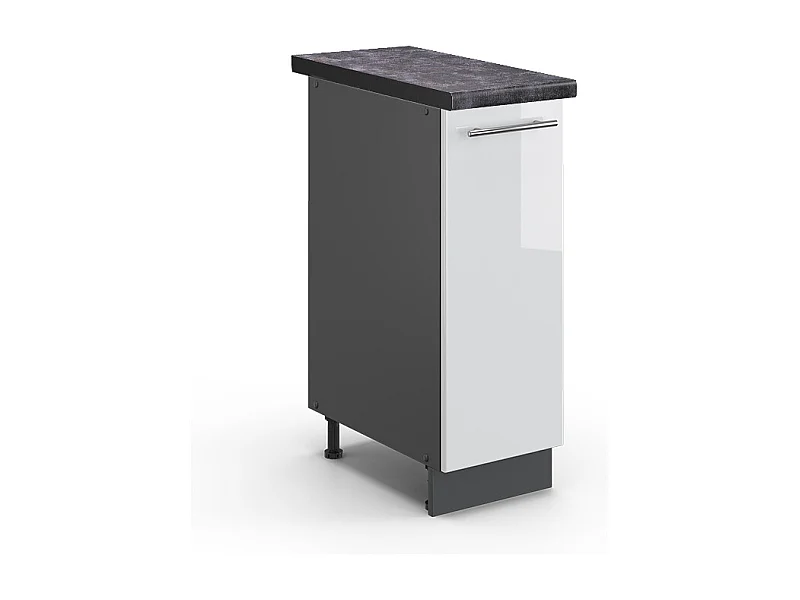 Armario de farmacia blanco alto brillo 30x60x82 fame-line