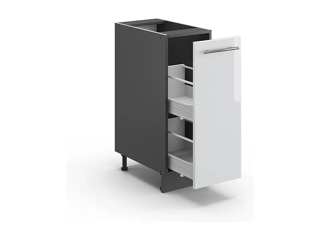 Armario de farmacia blanco alto brillo 30x60x82 fame-line