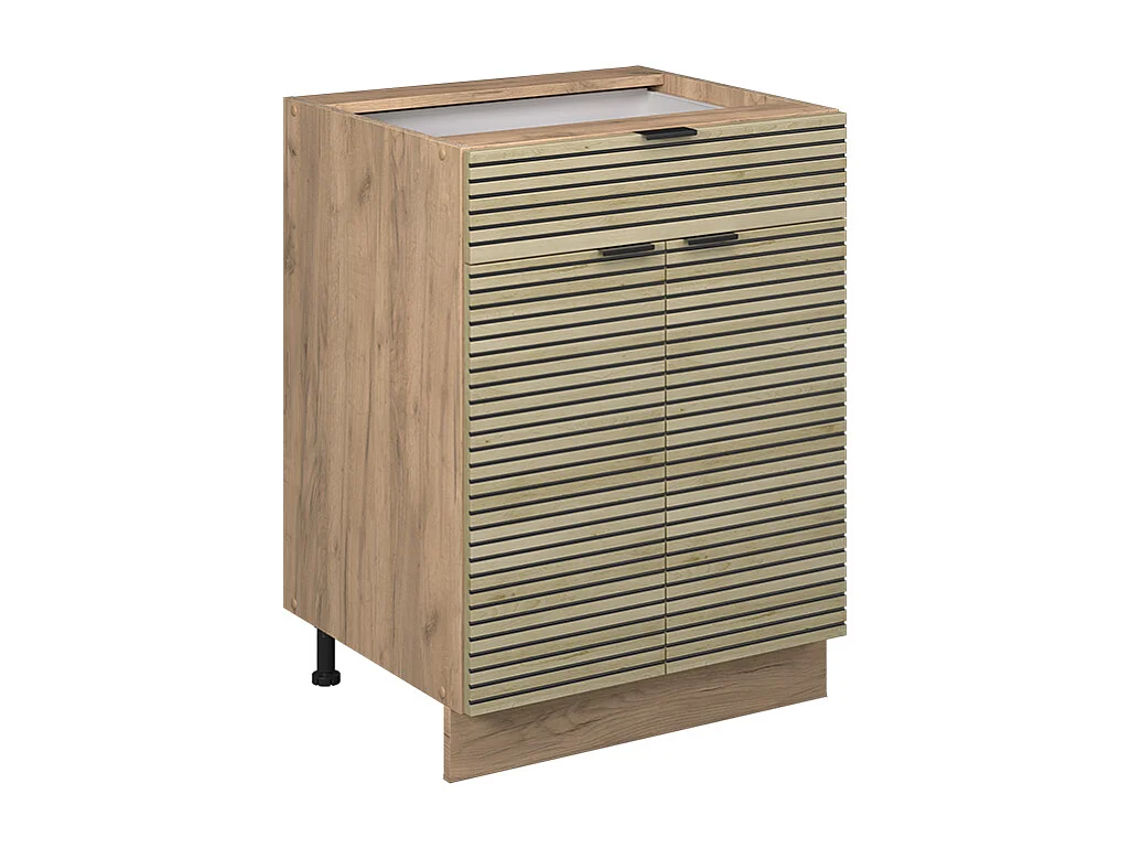 Keukenonderkast eiken paneel 60x51.6x82 fame-line