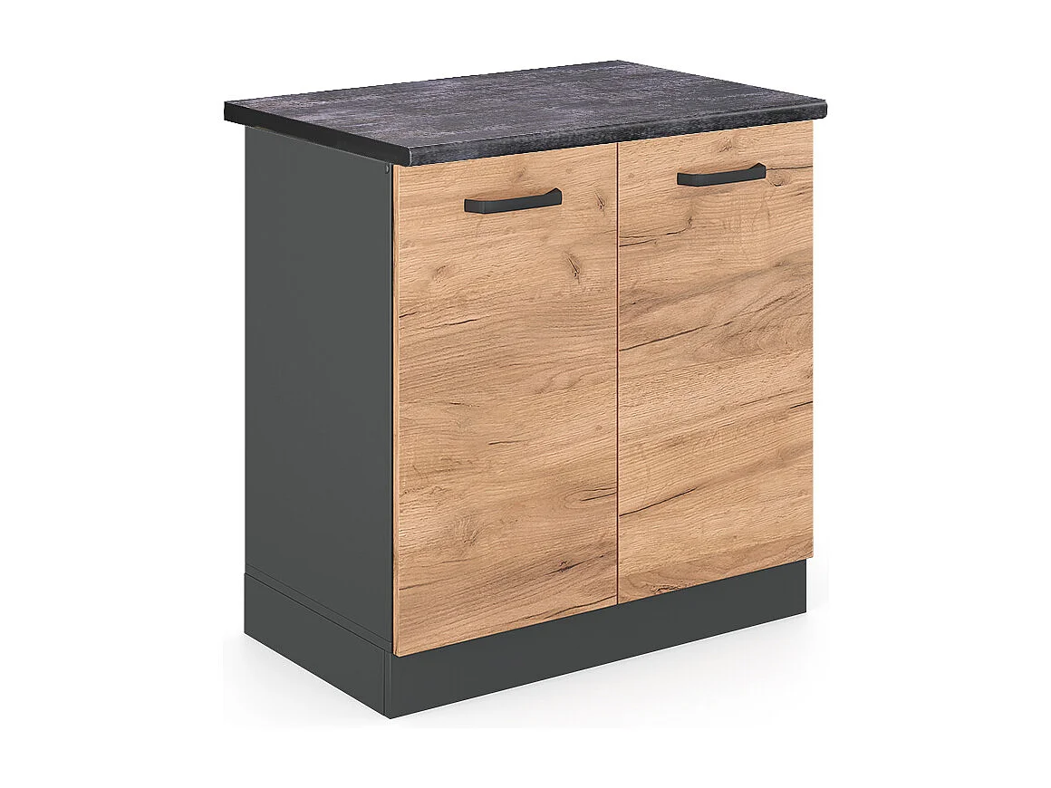 Mobile lavello cucina quercia dorata 80x60x81.6 r-line