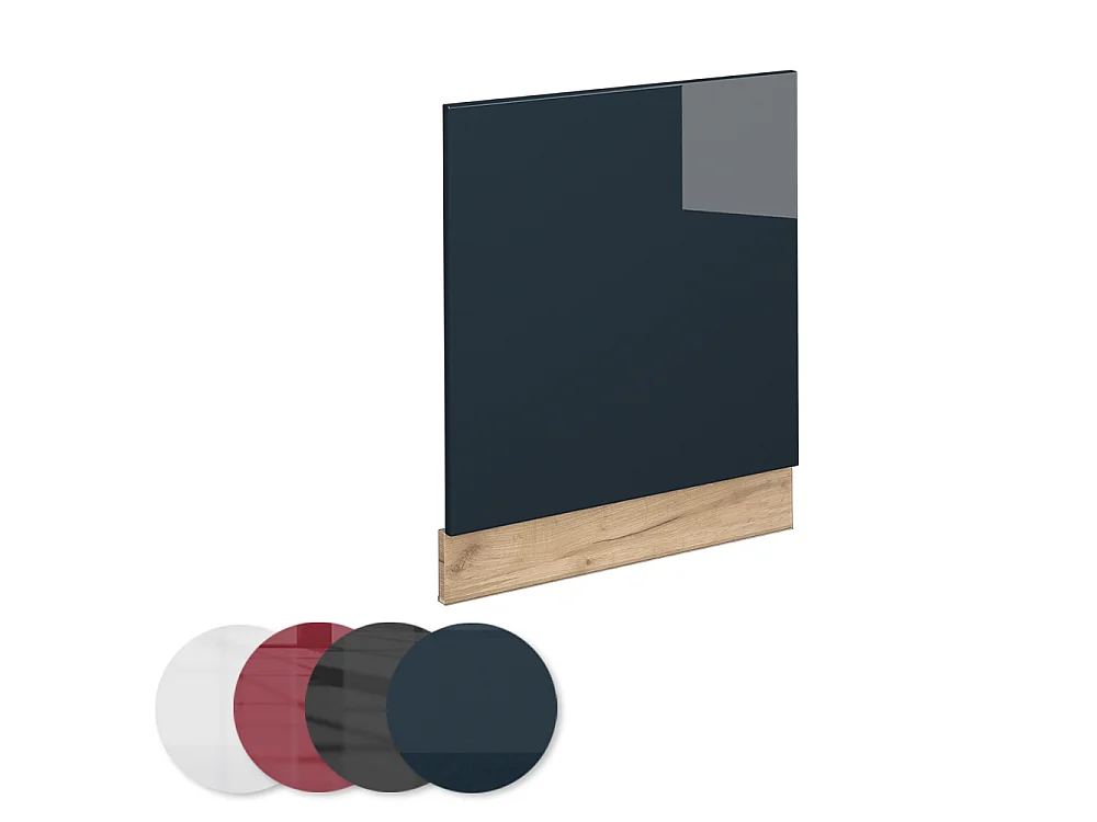 Frontpaneel donkerblauw hoogglans 60x1.6x67.4 fame-line