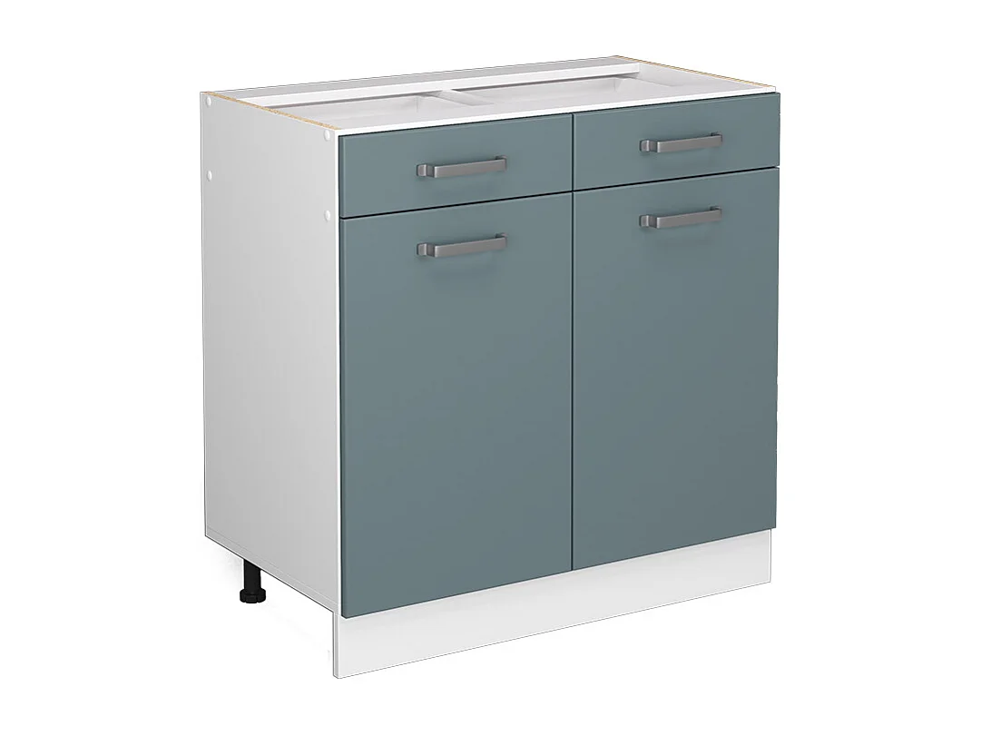 Meuble cuisine bleu-gris 80x46x81.6 r-line