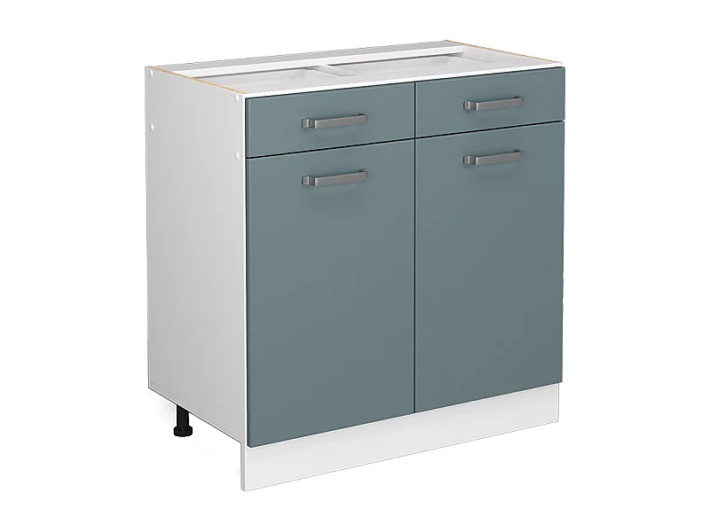 Meuble cuisine bleu-gris 80x46x81.6 r-line