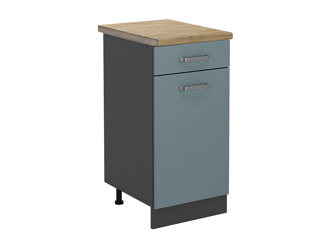 Mobiletto base per cucina grigio-blu 40x60x81.6 r-line