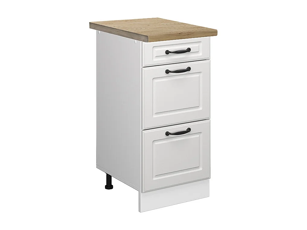 Meuble cuisine blanc campagne 40x60x81.6 r-line