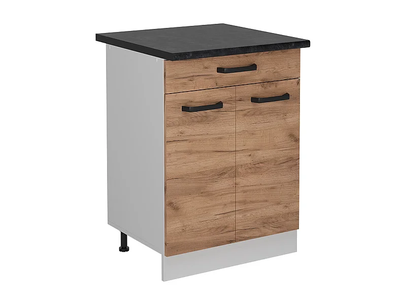 Mueble bajo de cocina roble dorado 60x60x81.6 r-line