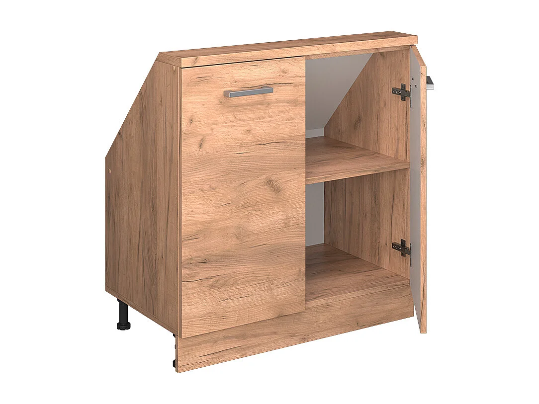 Meuble sous pente chêne de force doré 80x46x81.6 r-line