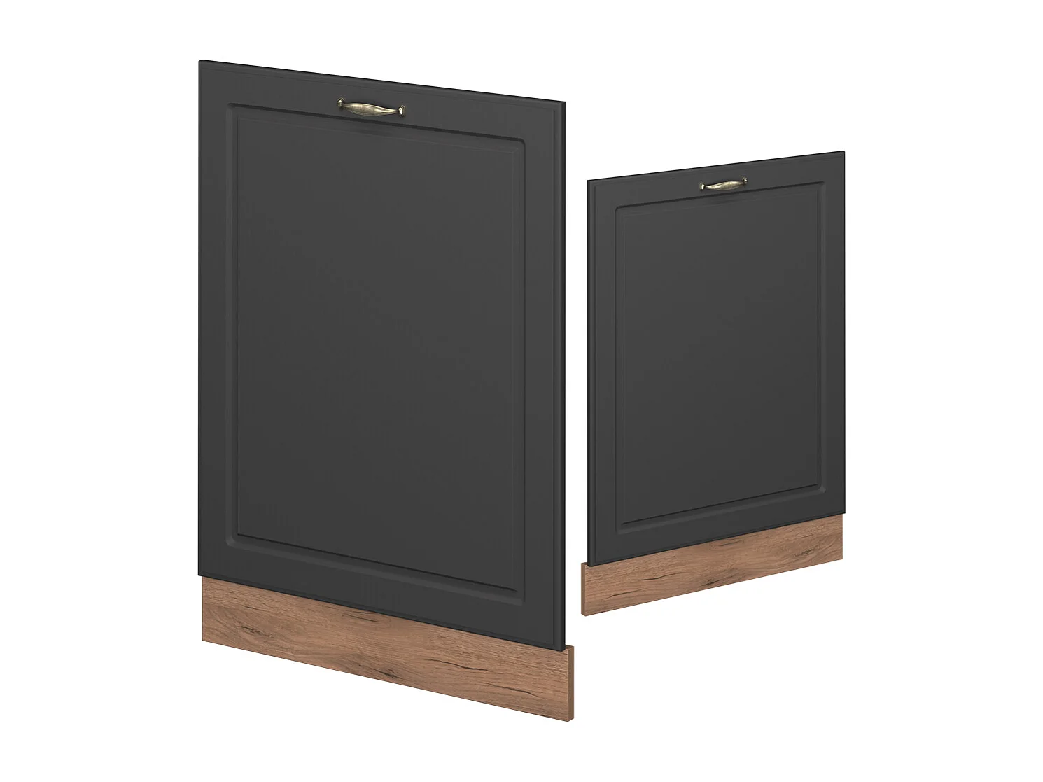 Façade de lave-vaisselle anthracite-or 60x1.6x81.8 fame-line