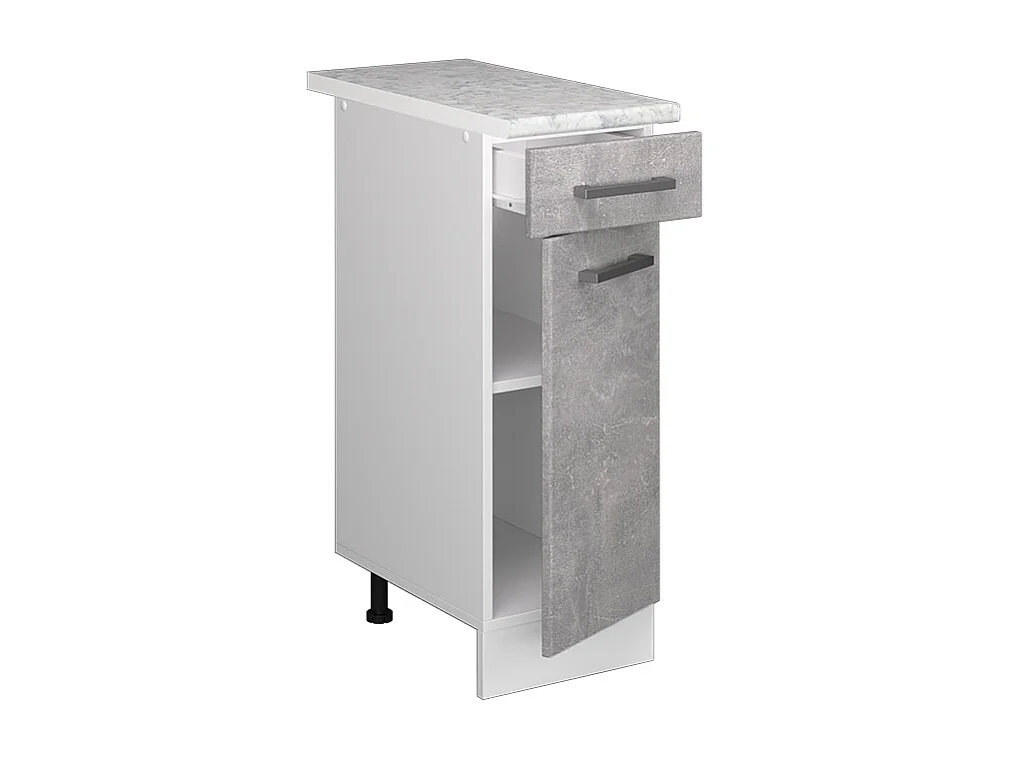 Küchenunterschrank beton 30x60x81.6 r-line