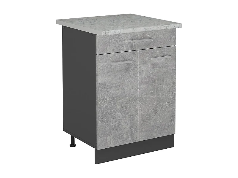 Keukenonderkast beton 60x60x81.6 r-line