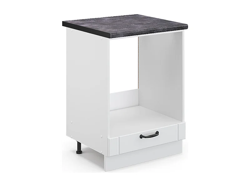 Meuble pour four blanc campagne 60x60x82 fame-line