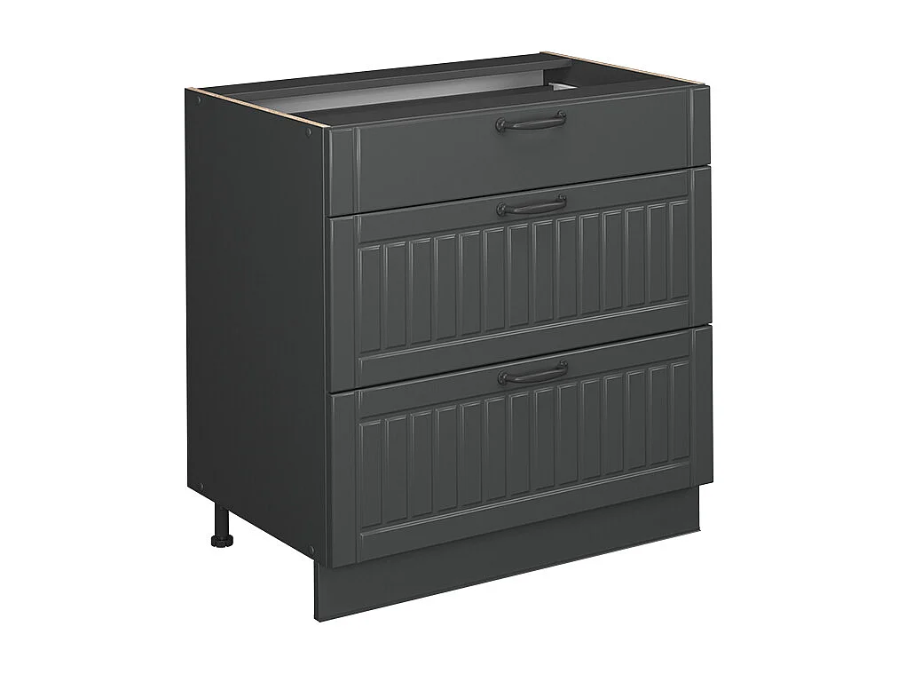 Mueble bajo de cocina gris oscuro 80x51.6x82 fame-line