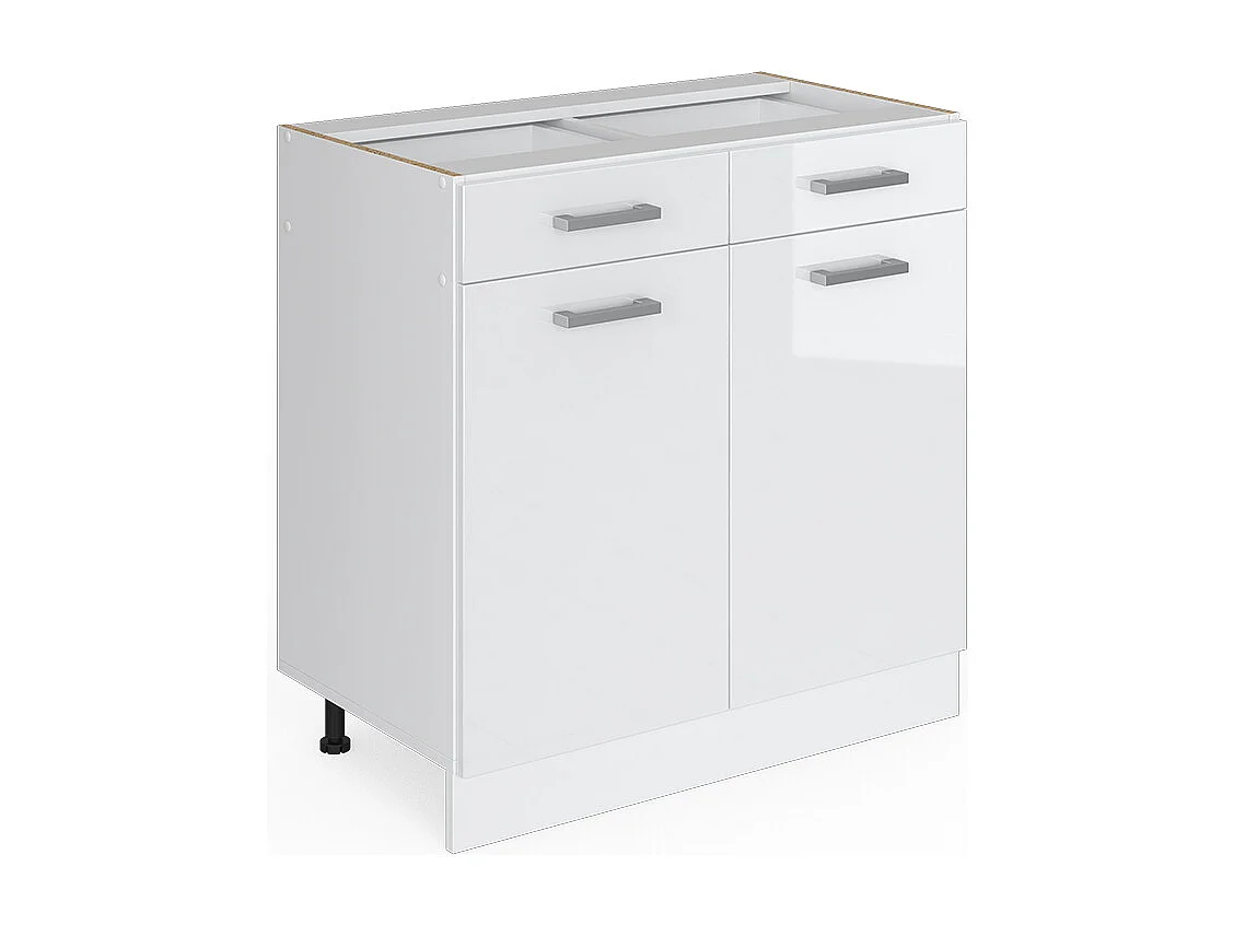 Keukenonderkast wit hoogglans 80x46x81.6 r-line