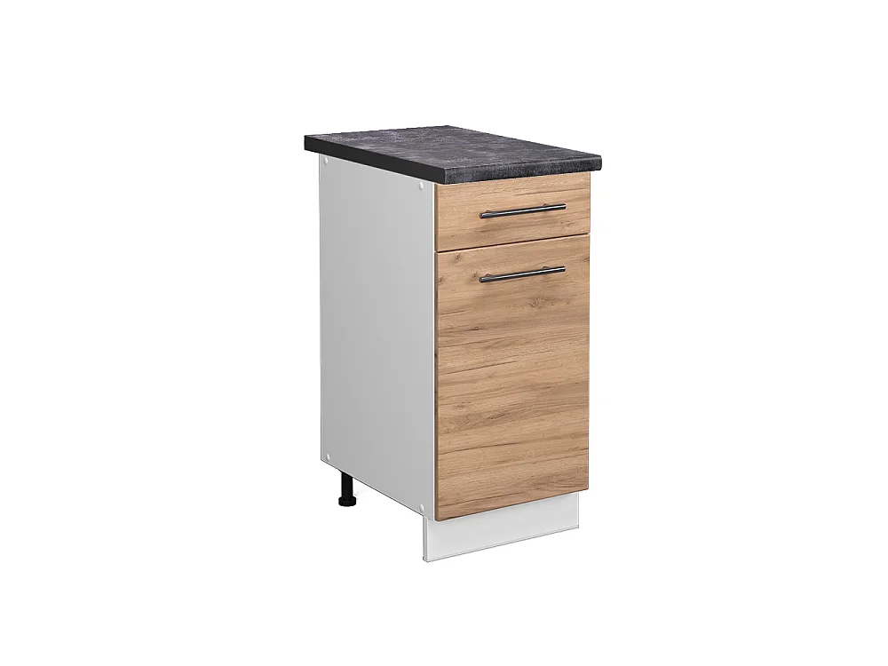 Meuble cuisine chêne de force doré 40x60x82 fame-line