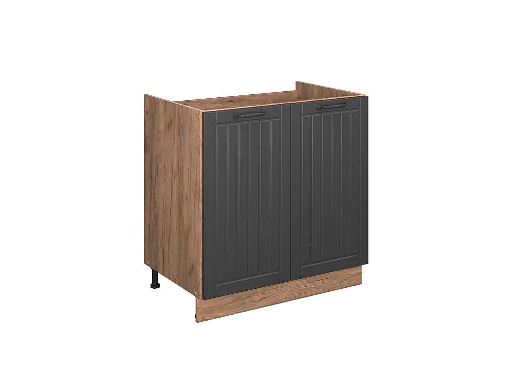Meuble bas sous-évier gris foncé 80x60x82 fame-line