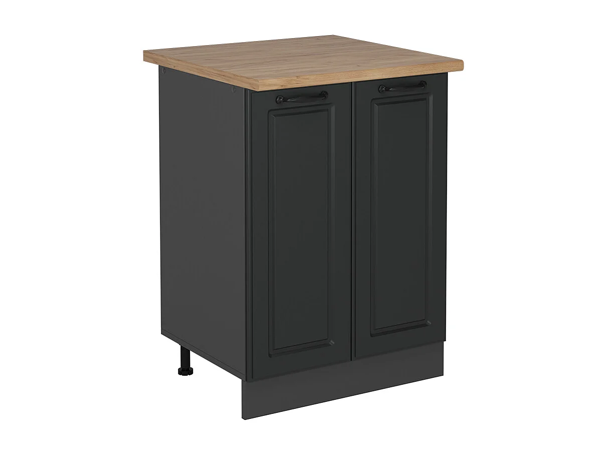 Keukenonderkast antraciet landhuis 60x60x81.6 r-line