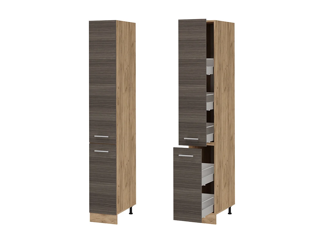 Meuble haute de cuisine gris noble 30x57.2x206.8 r-line