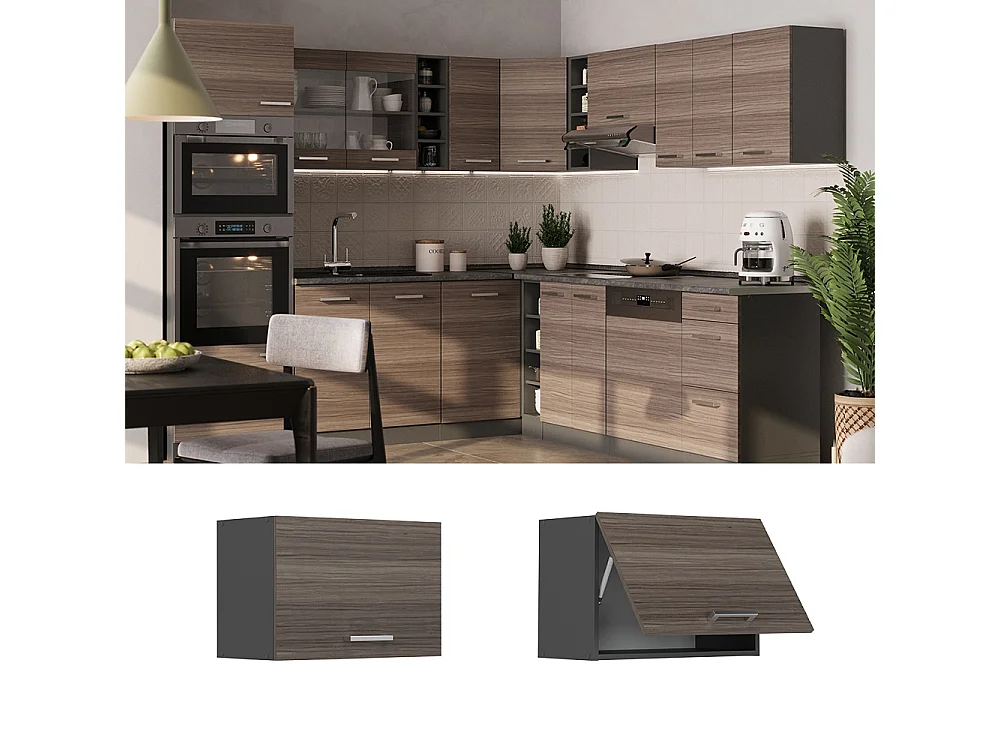 Elément haut de cuisine gris noble 60x31x40 r-line