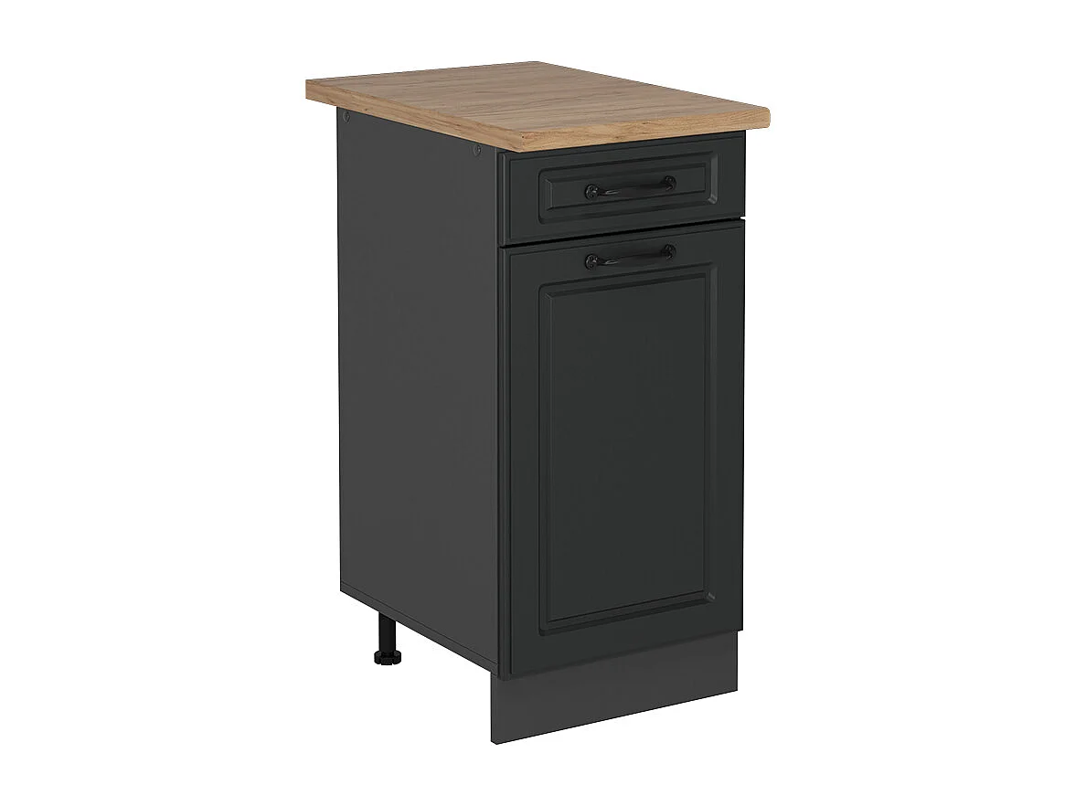 Mobiletto base per cucina antracite casa di campagna 40x60x81.6 r-line