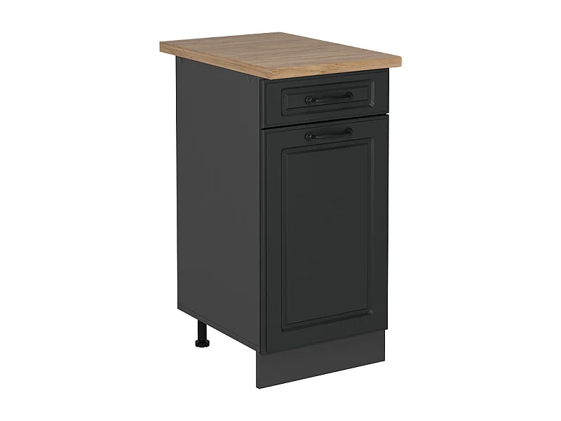 Meuble cuisine anthracite campagne 40x60x81.6 r-line