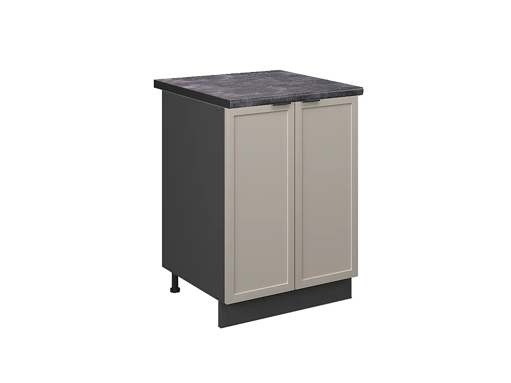 Meuble bas de cuisine grisbeige 60x60x82 fame-line