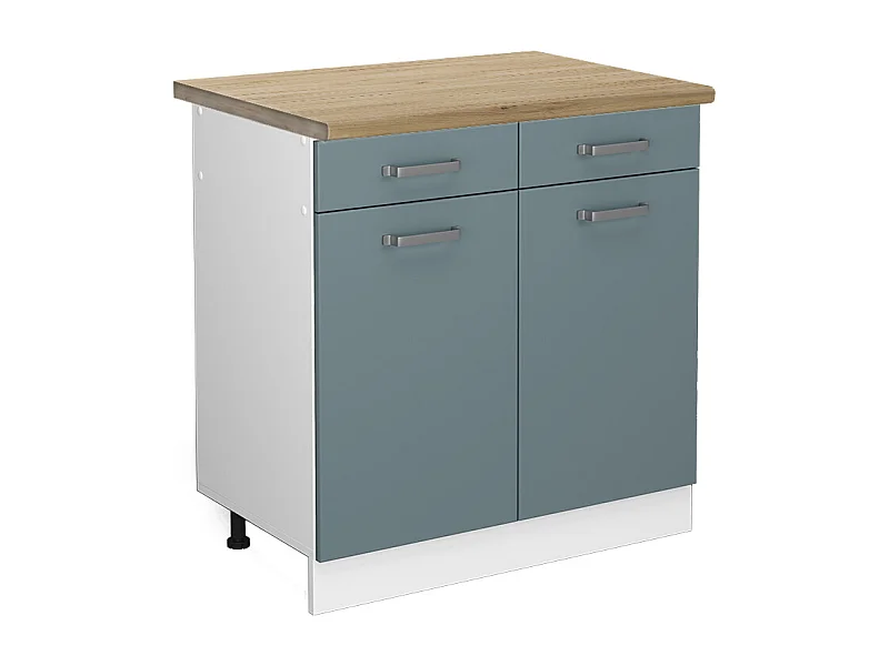 Meuble cuisine bleu-gris 80x60x81.6 r-line