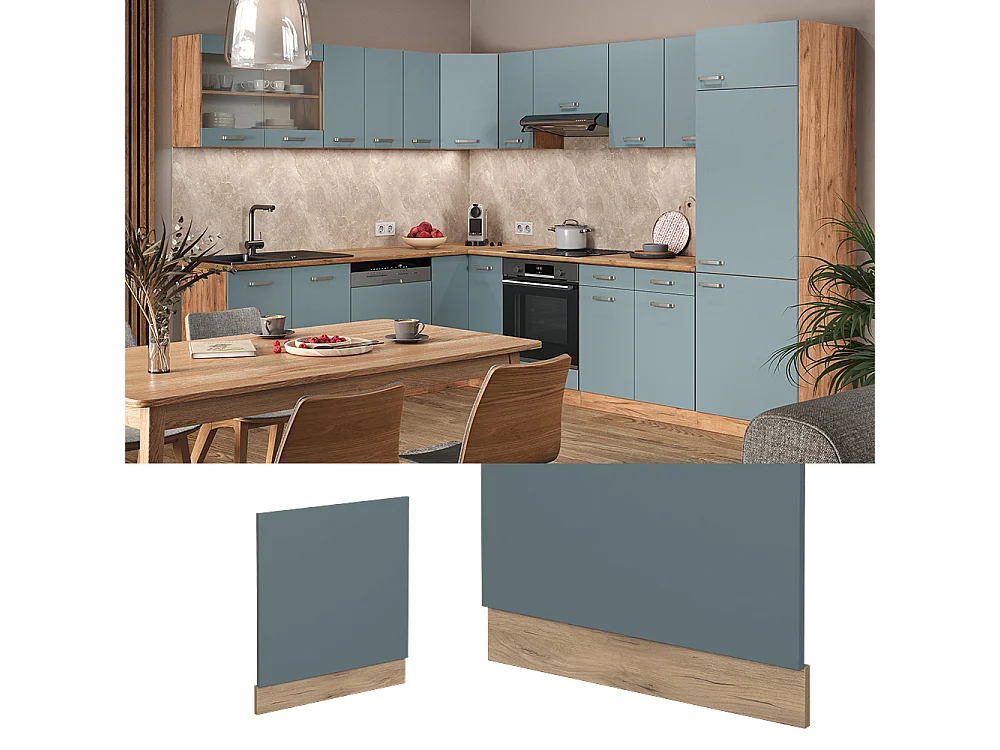 Panel frontal gris azulado 60x1.6x57.2 r-line