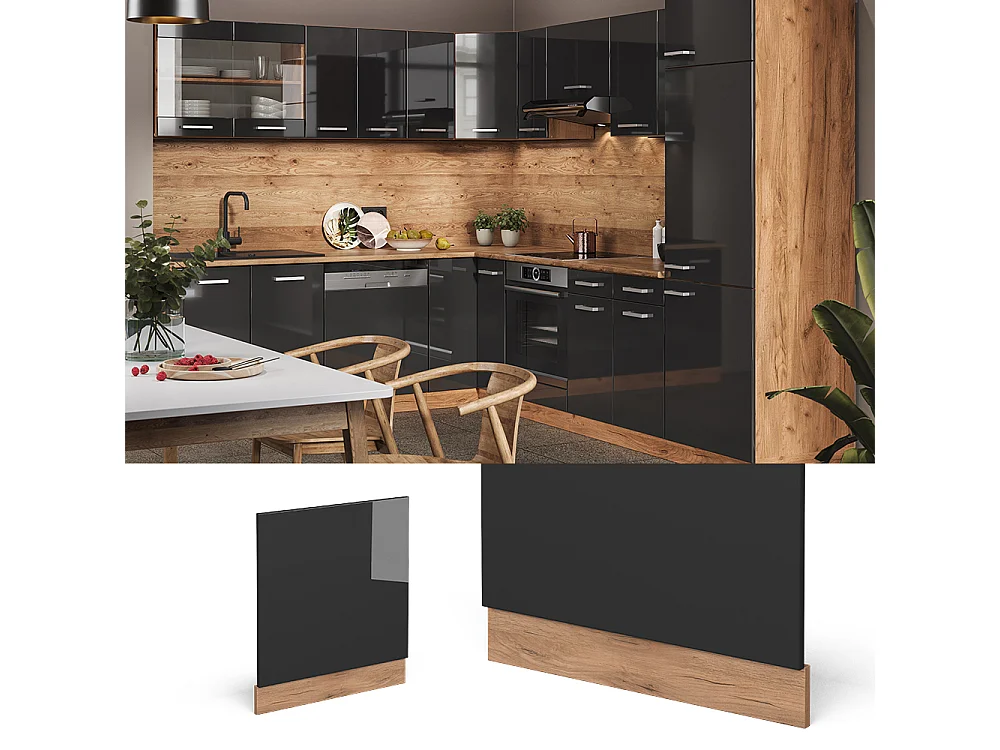 Façade anthracite haute brillance 60x1.6x57.2 r-line