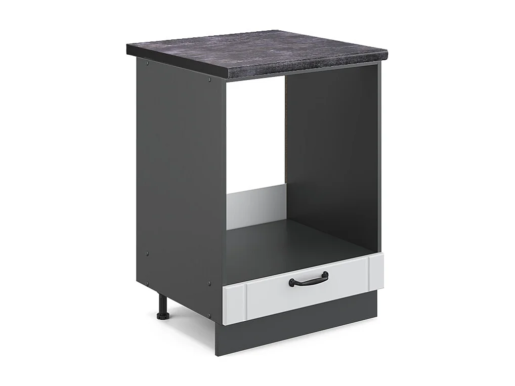 Mobile per forno da incasso bianco casa di campagna 60x60x82 fame-line