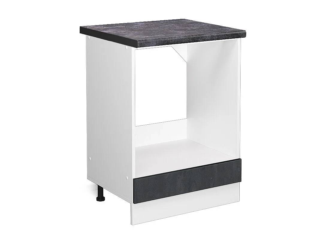 Armario para horno empotrado hormigón negro 60x60x81.6 r-line