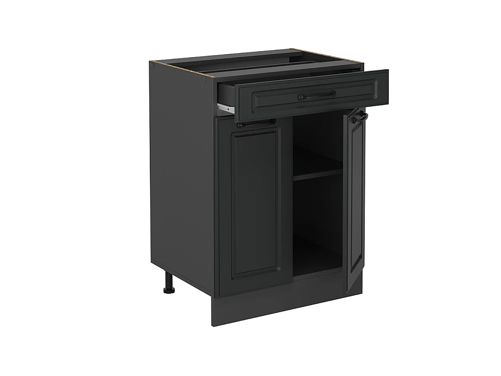 Meuble cuisine anthracite campagne 60x60x81.6 r-line
