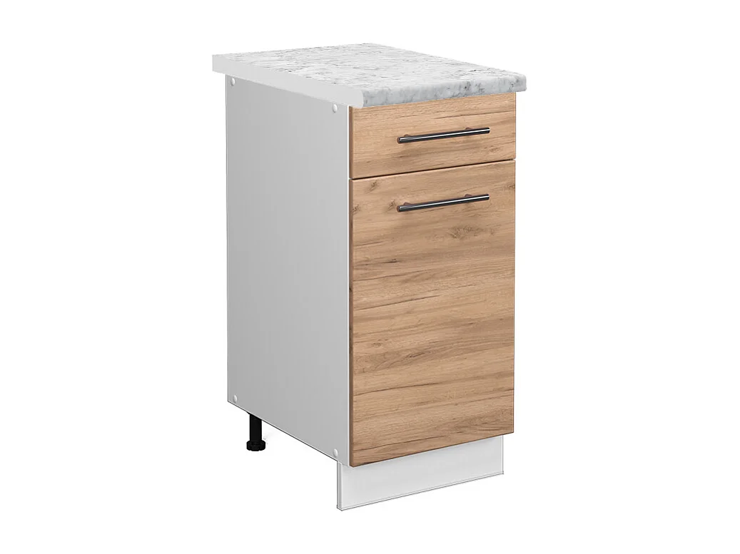 Meuble cuisine chêne de force doré 40x60x82 fame-line