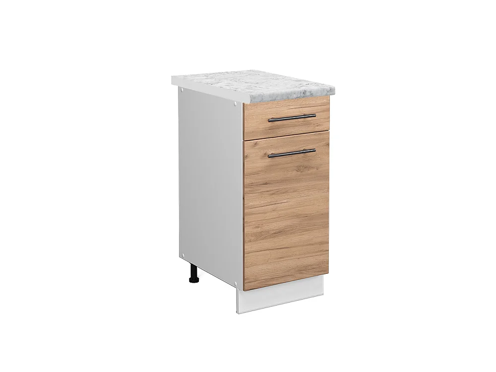 Meuble cuisine chêne de force doré 40x60x82 fame-line