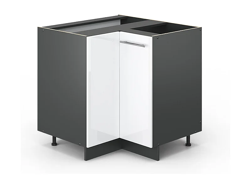 Meuble dangle blanc haute brillance 80.5x51.6x82 fame-line