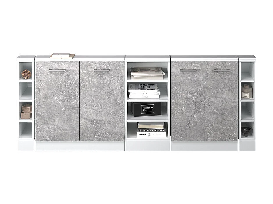 Meuble sous pente béton 215x46x81.6 r-line