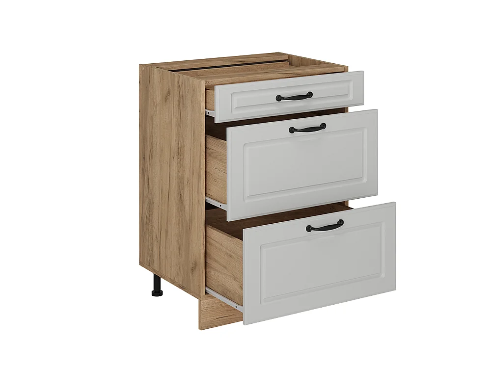 Meuble cuisine blanc campagne 60x46x81.6 r-line
