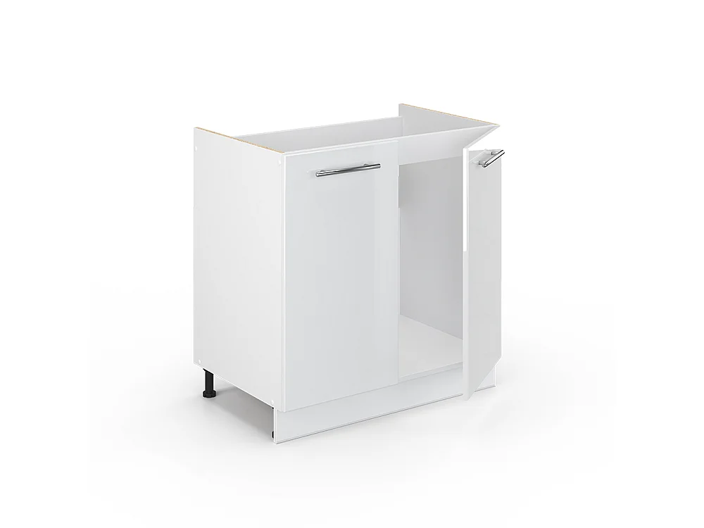 Spülenunterschrank weiß hochglanz 80x51.6x82 fame-line