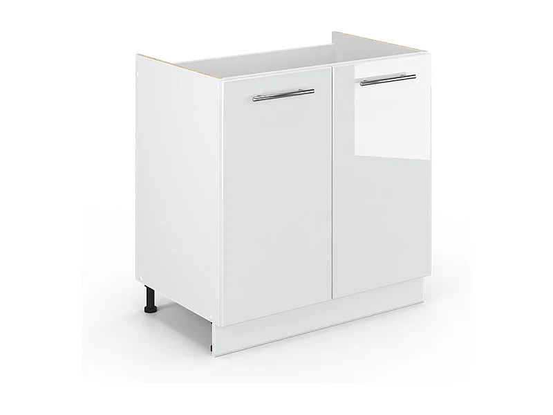 Wastafelkast wit hoogglans 80x51.6x82 fame-line