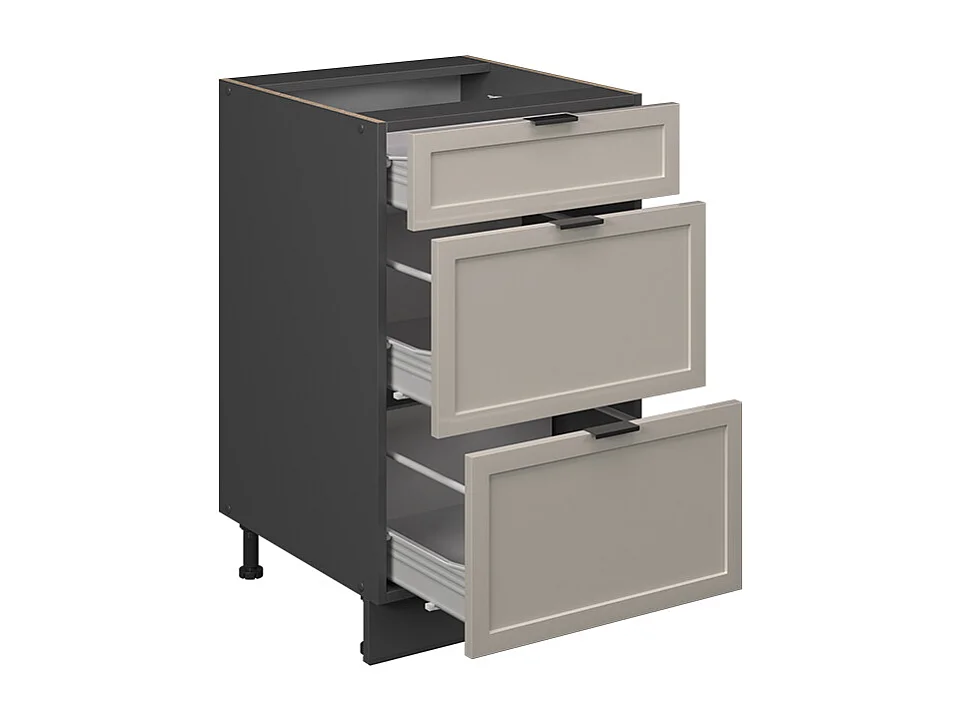 Meuble cuisine grisbeige 50x60x82 fame-line