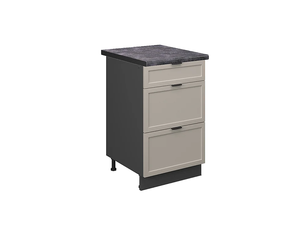 Küchenunterschrank graubeige/anthrazit 50x60x82 fame-line