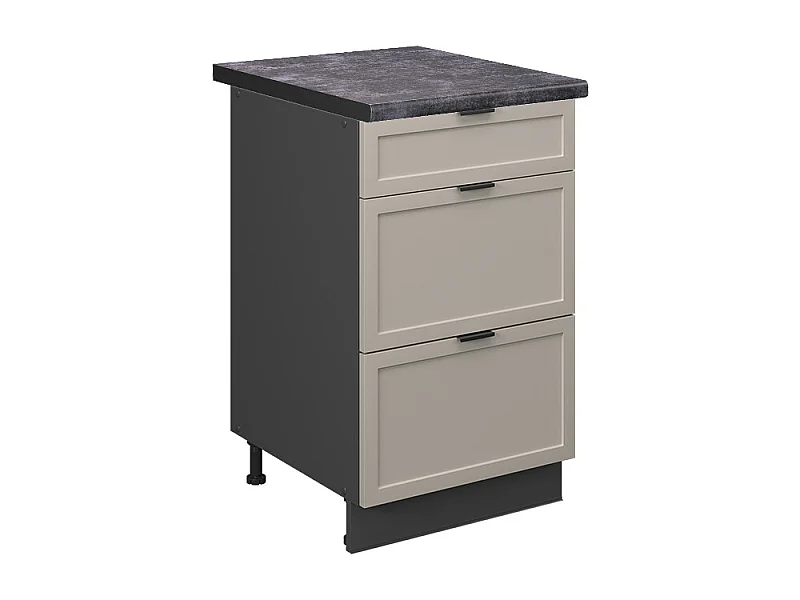 Meuble cuisine grisbeige 50x60x82 fame-line