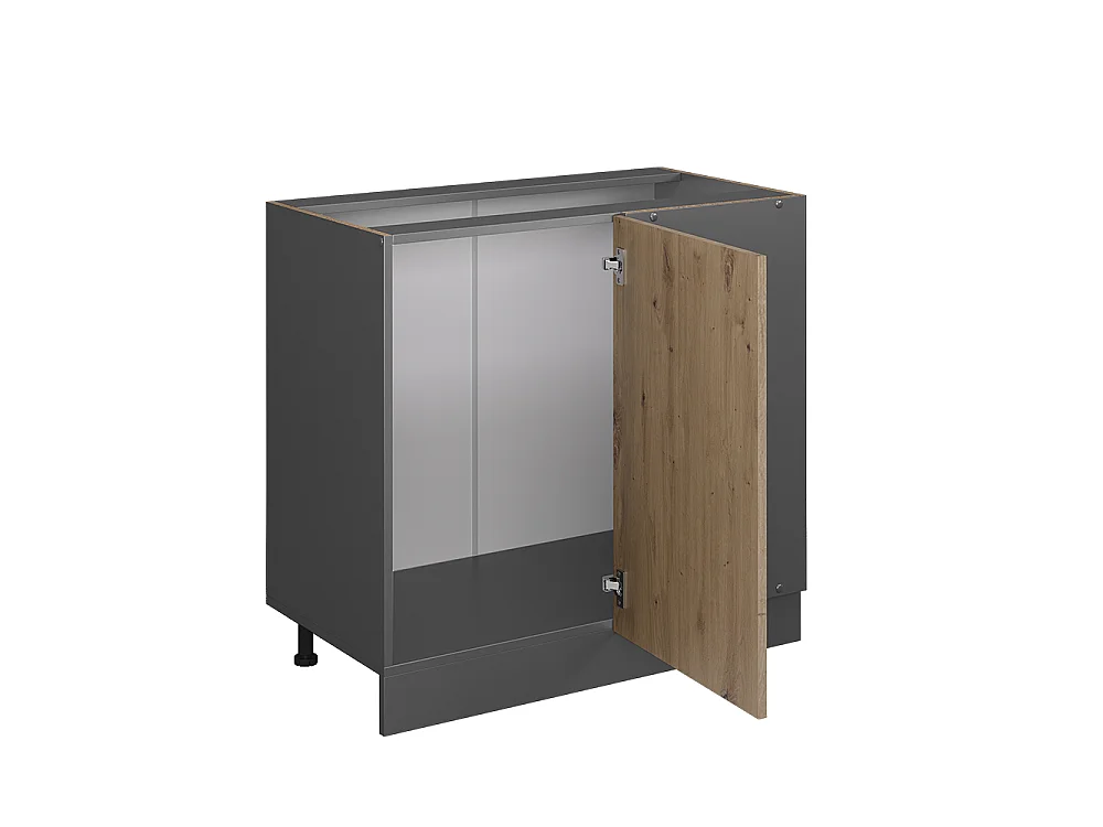 Hoekkast artisanaal eiken 86x60x81.6 r-line