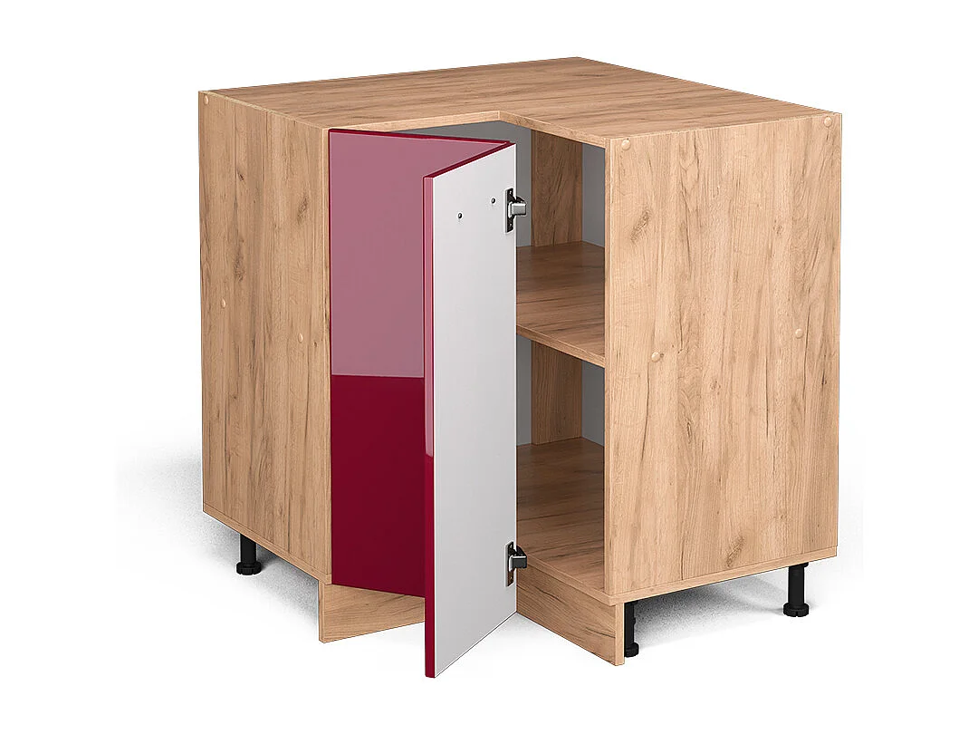 Meuble dangle rouge brillant 75.6x60x81.6 r-line