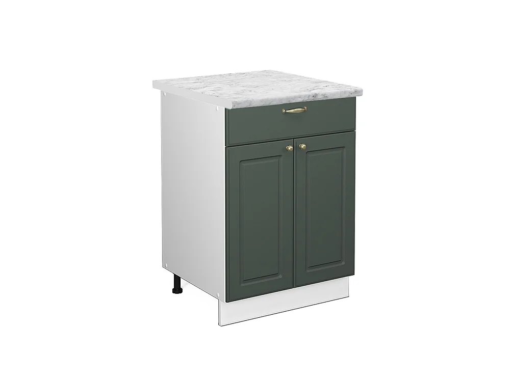 Mobiletto base per cucina Verde-oro rustico 60x60x82 fame-line