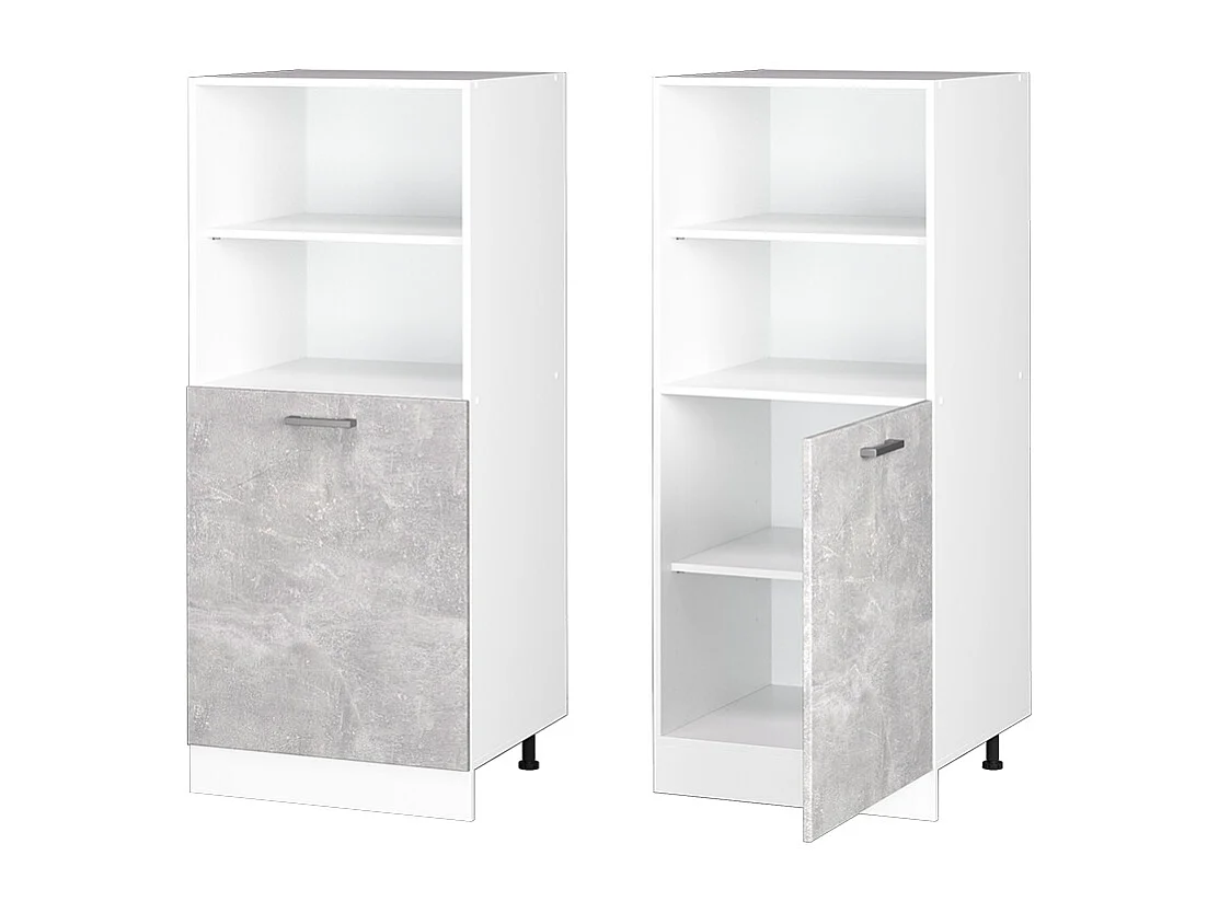 Armario para horno empotrado hormigón 60x57x143 r-line