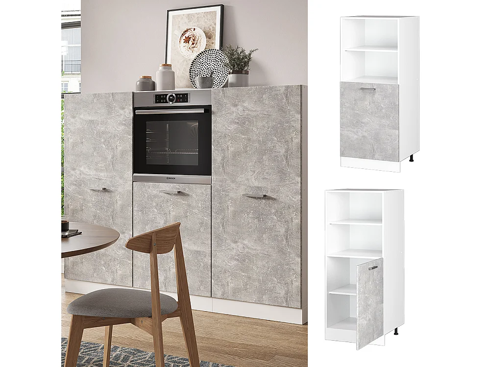 Meuble pour four béton 60x57x143 r-line