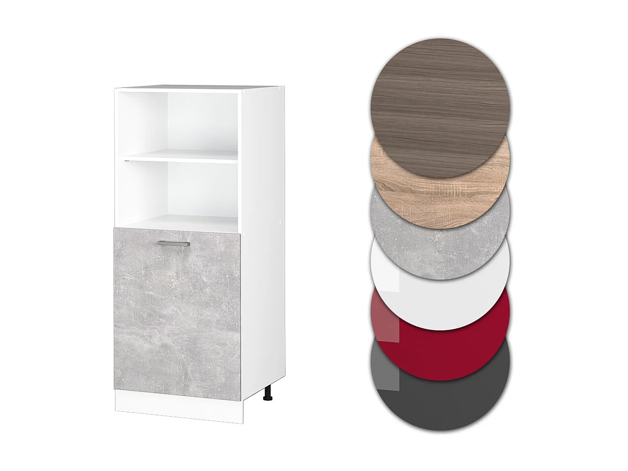 Meuble pour four béton 60x57x143 r-line