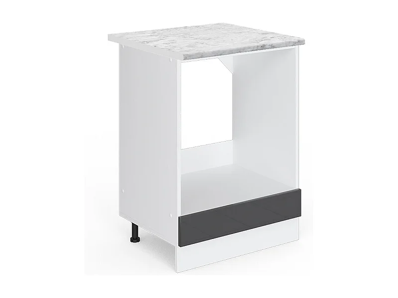 Meuble pour four anthracite haute brillance 60x60x81.6 r-line
