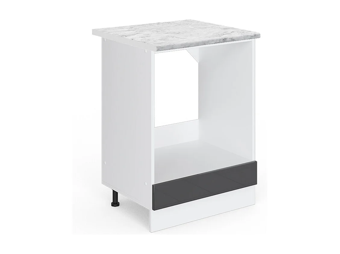 Meuble pour four anthracite haute brillance 60x60x81.6 r-line